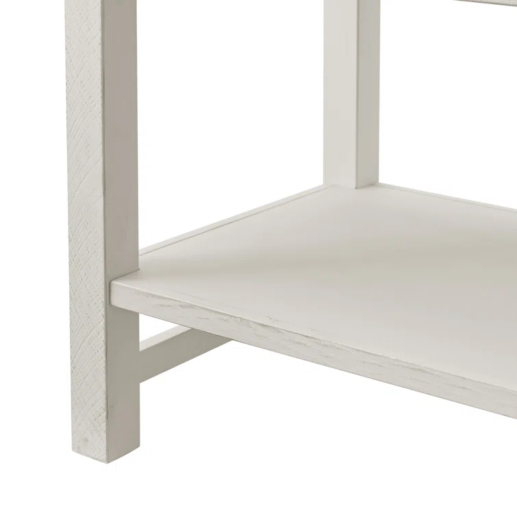 Arden 28" W Bohemian Style Rectangular Nightstand With 2 Drawers 1 Open Shelf With Hidden Fasteners