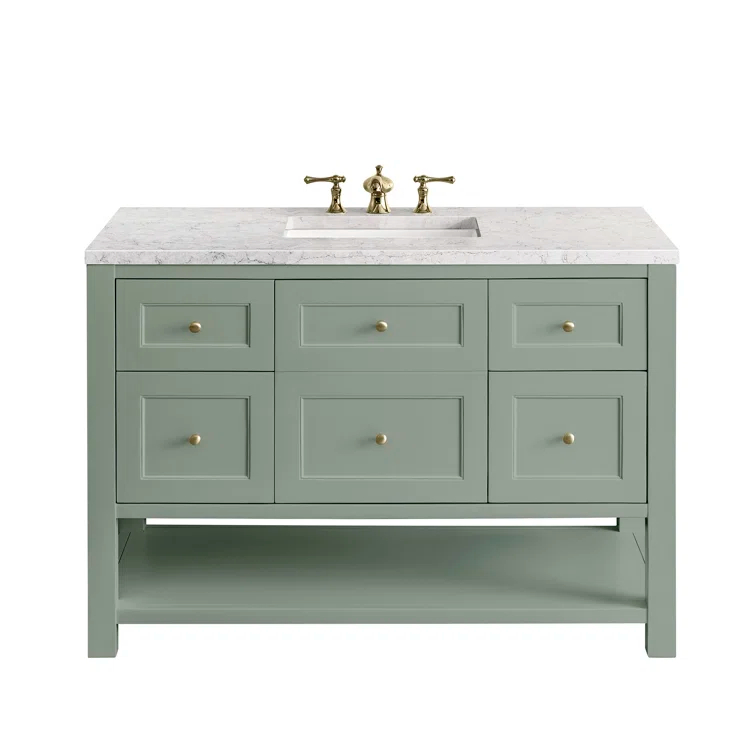 James Martin Vanities Breckenridge 48'' Single Bathroom Vanity with Top