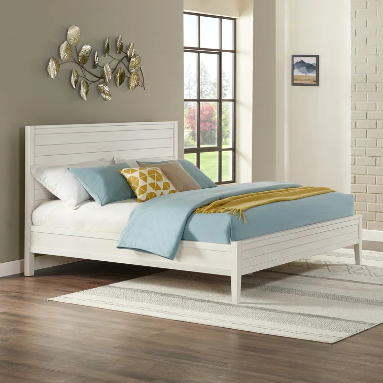 Arden Platform Queen Bed Frame, 6 Drawers, Ample Storage, Sleek Design, Durable Wood, Modern/Rustic/Traditional/Boho Style, 56 in. W x 18 in. D x 36 in. H, panel furniture