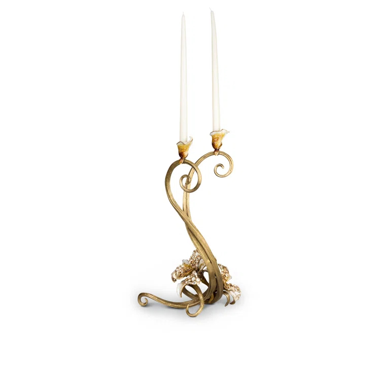Roselyn Orchid Double Candlestick
