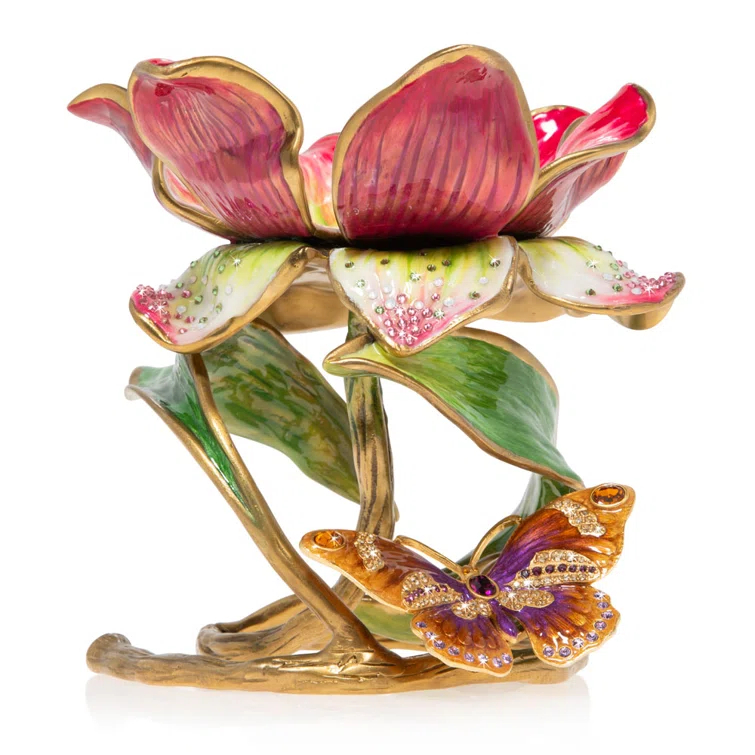 Jay Strongwater Aimee 6.5'' H Tabletop Candlestick