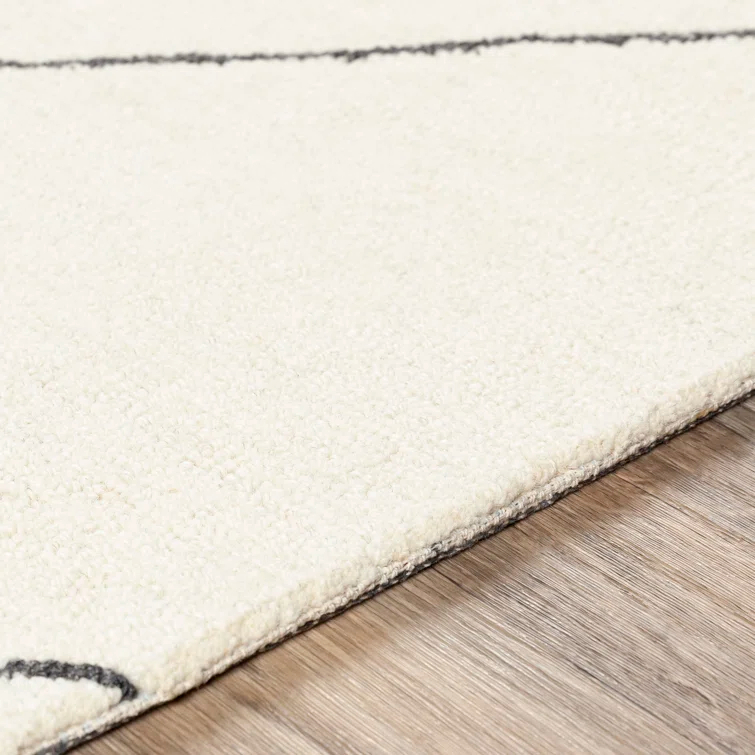 Seaton Wool Black/Cream Rug