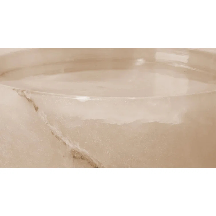Charlotte 9.75'' H Alabaster Hurricane