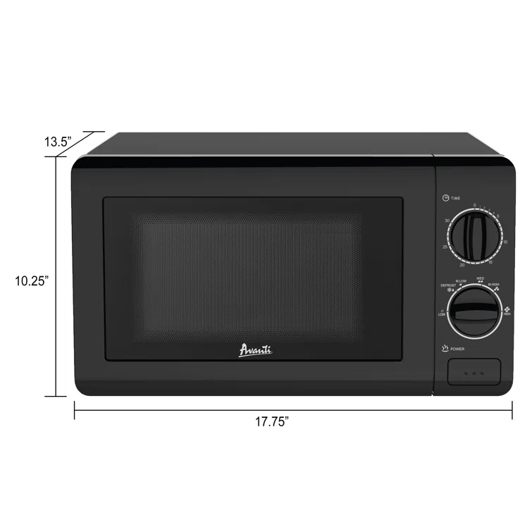 Avanti Microwave Oven with Mechanical Dials, 0.7 cu. ft.