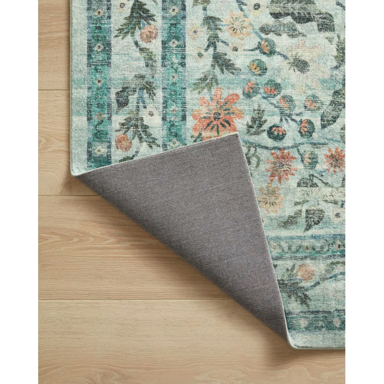 Rifle Paper Co. x Loloi Courtyard Sage Area Rug feat. CloudPile