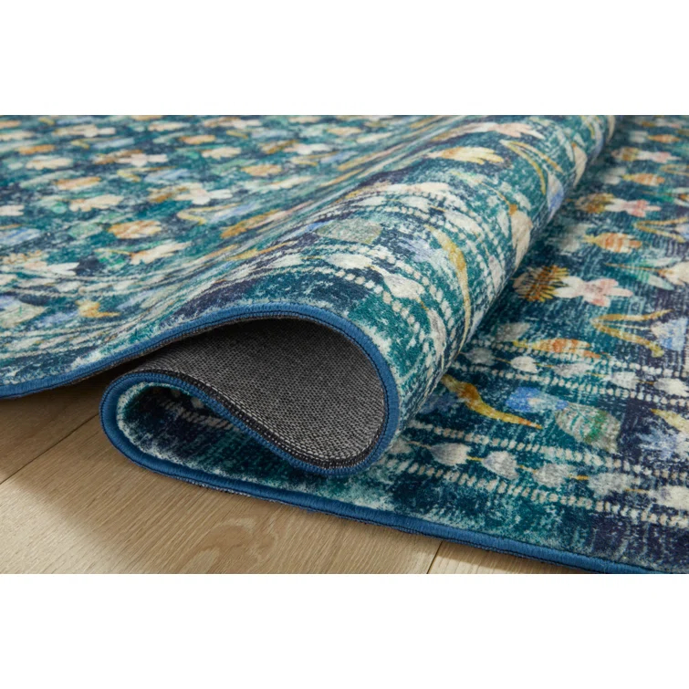 Rifle Paper Co. x Loloi Courtyard Emerald Area Rug feat. CloudPile