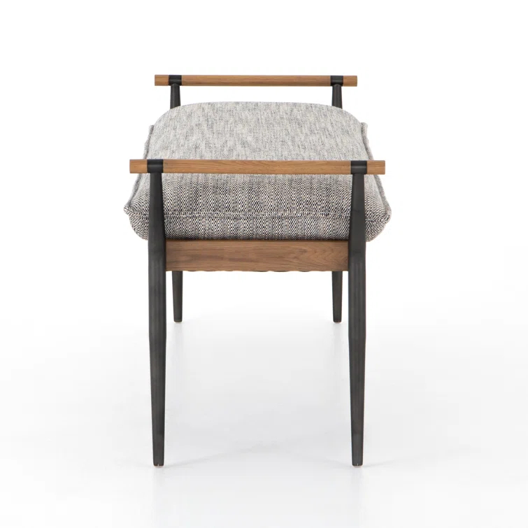Grayson Transitional Slim-Profile Bench in Thames Raven