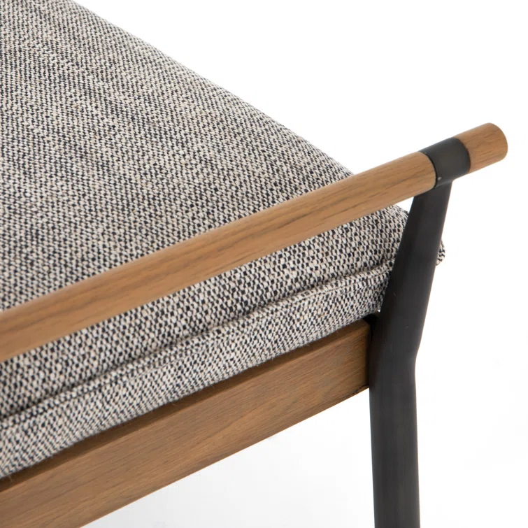 Grayson Transitional Slim-Profile Bench in Thames Raven