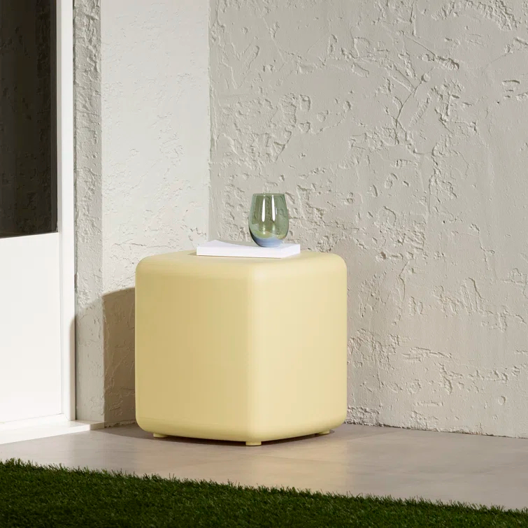 Dalya 16'' Plastic / Acrylic Outdoor Side Table