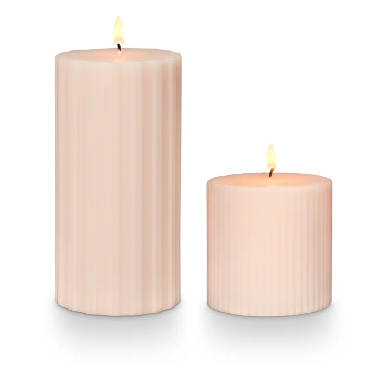 Selin Coconut Milk Mango Pillar Candle