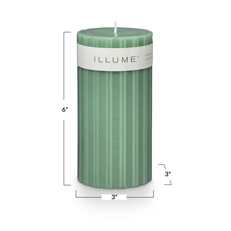 Selin Hinoki Sage Pillar Candle