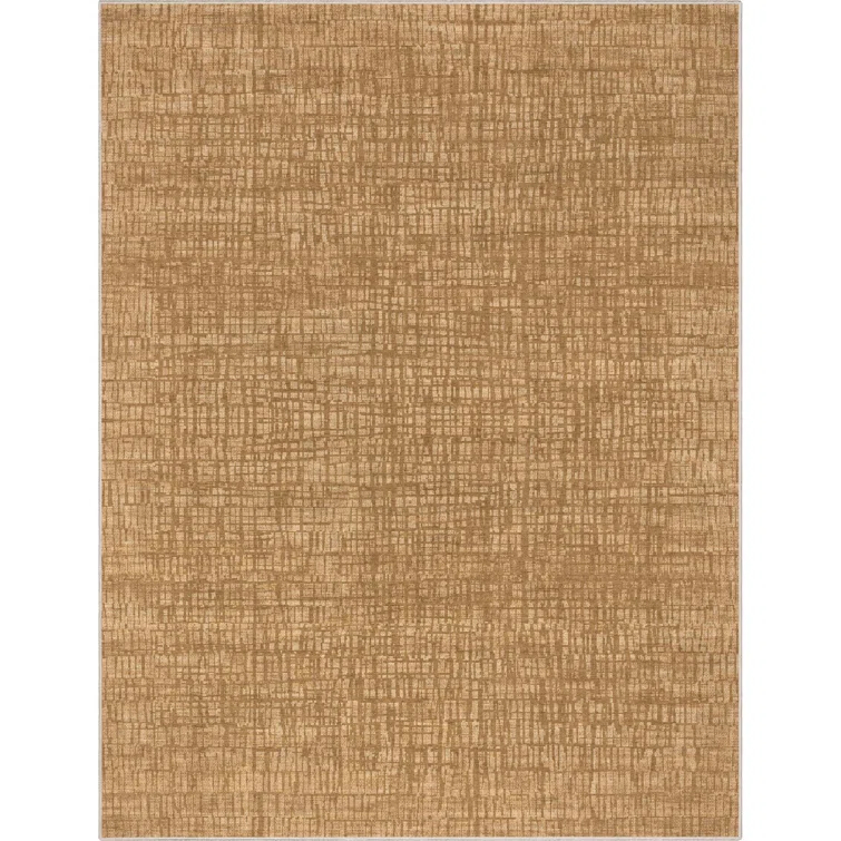 Nuzzo Nightscape Modern Geometric Flat-Weave Yellow Area Rug