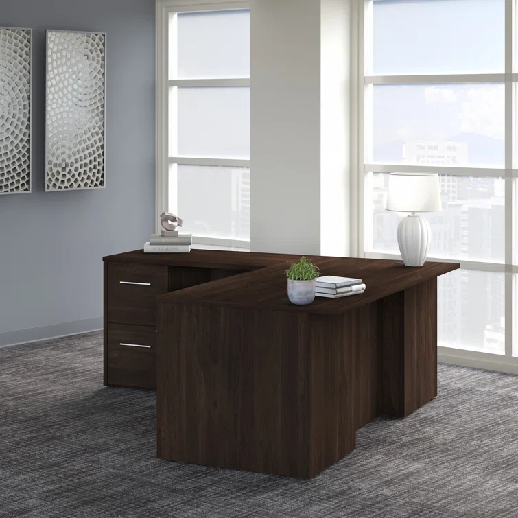 Office 500 Collection L-Shaped Executive Desk