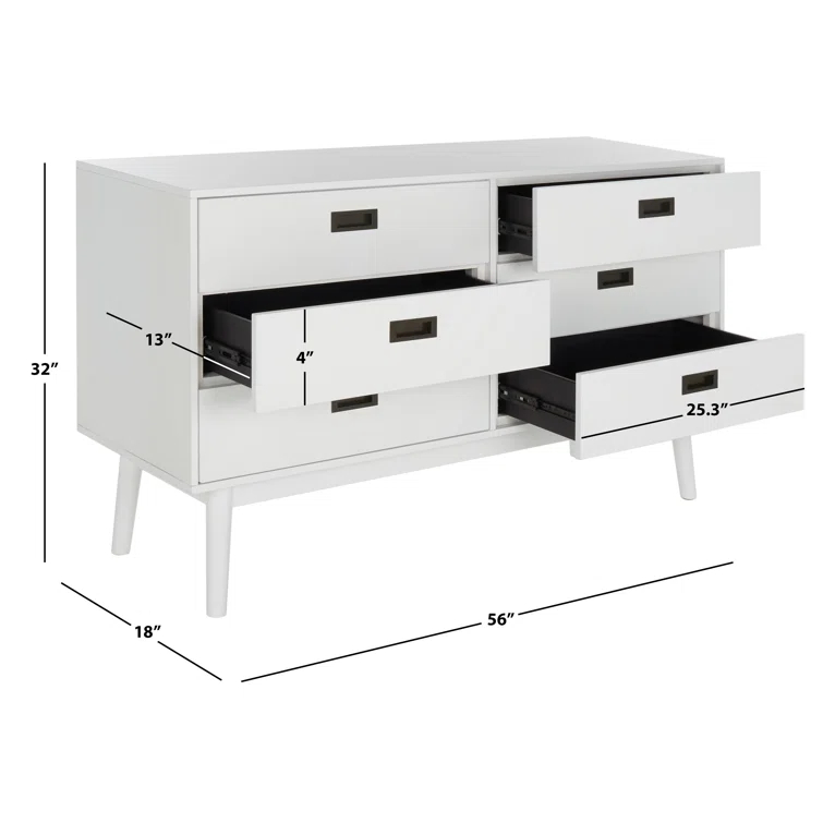 Lykke 56'' W 6 - Drawer Dresser