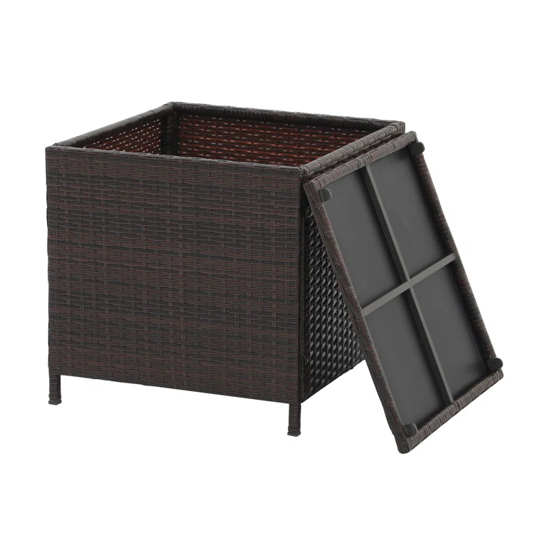 Caimin Square Wicker/Rattan Outdoor Side Table