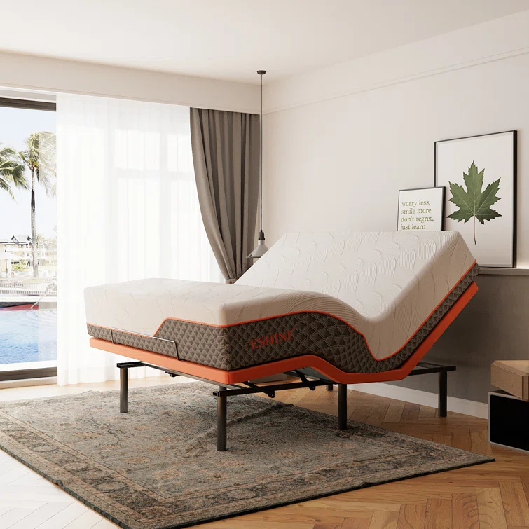 Zero Gravity Adjustable Bed with 14" Hybrid Mattress E3000 Series
