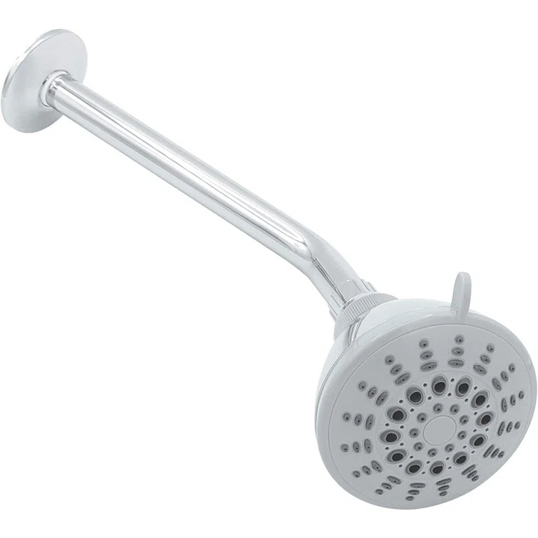 Shower Arm 10 Inch, ½ Inch IPS US Standard, Stainless Steel With Flange Universal Fit, Polished Chrome Finish