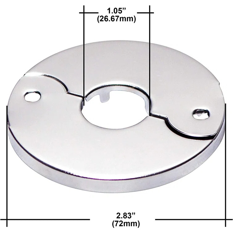 Floor and Ceiling Plate Cover Split Flange Replacement and Repair Kit