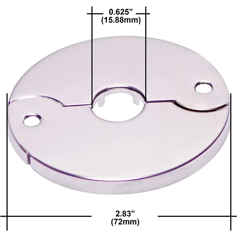 Floor And Ceiling Plate Cover Split Flange
