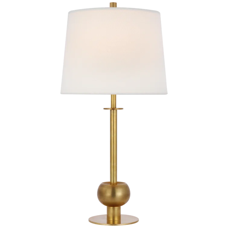 Hand-Rubbed Antique Brass Adjustable Outdoor Table Lamp