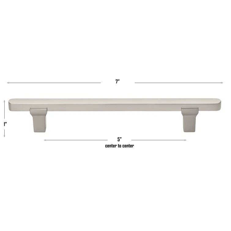 Giana Collection 5-1/16" Center to Center Solid Flat Bar Pull