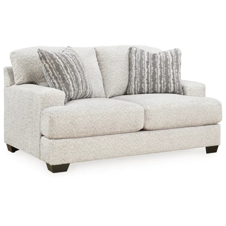 68" Recessed Arm Loveseat with Reversible Cushions