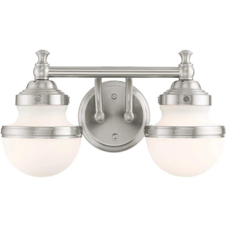 Livex Lighting Oldwick 2 - Light Vanity in  Brushed Nickel
