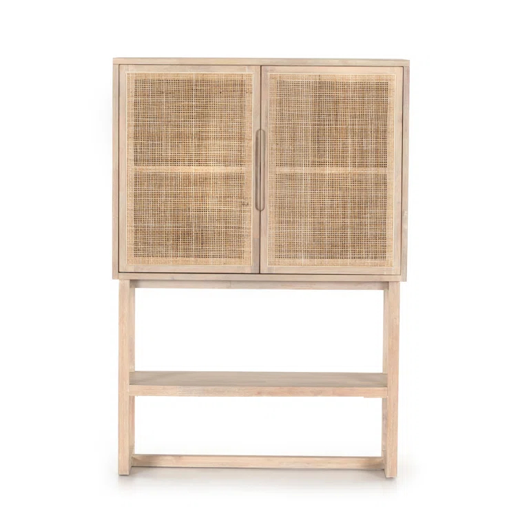 Yvette Woven Tall Cabinet (40")