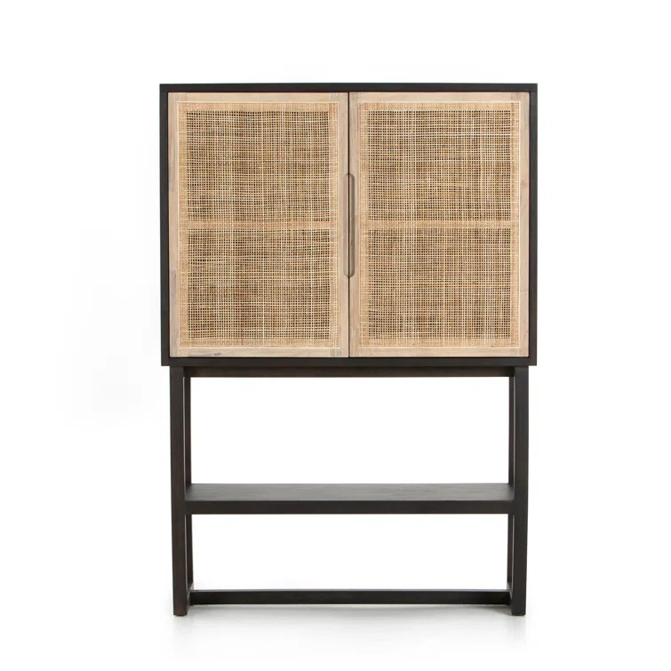 Yvette Woven Tall Cabinet (40")