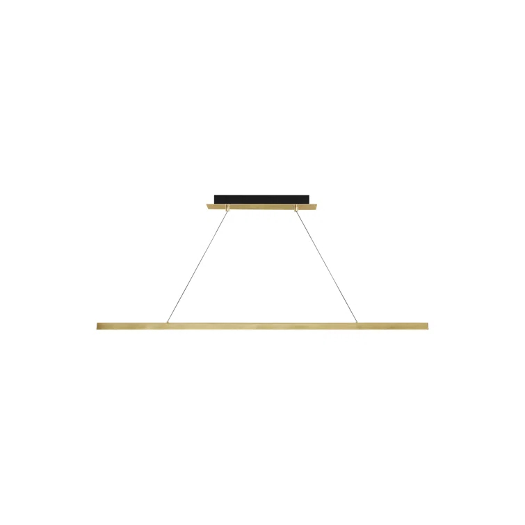 Natural Brass 48" LED Linear Suspension Light