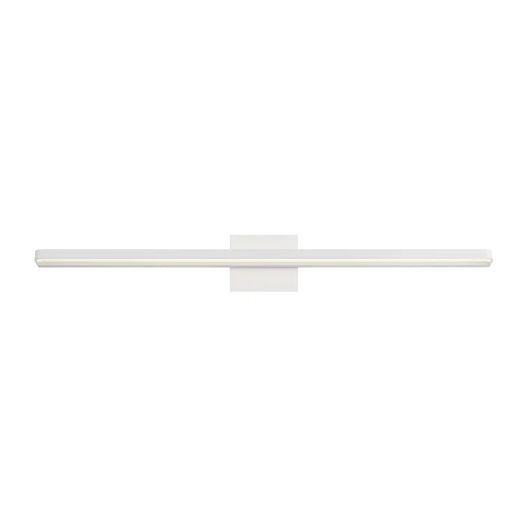 Matte White and Chrome Dimmable LED Bath Wall Light