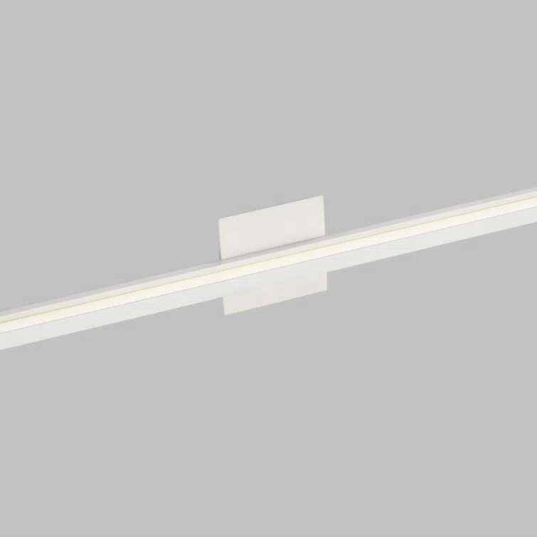 Matte White and Chrome Dimmable LED Bath Wall Light