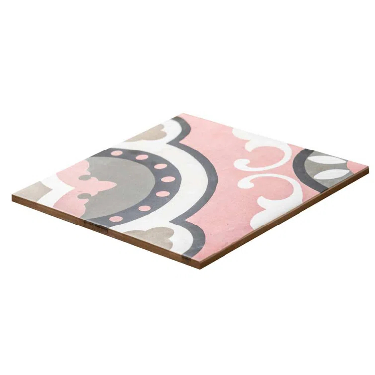 Art Deco 8" x 8" Porcelain Wall and Floor Tile