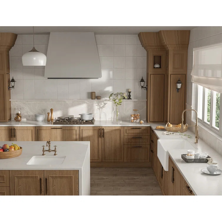 Grove 30" L X 18" W Rectangular White Single Basin Fireclay Farmhouse / Apron Kitchen Sink with Grid and Strainer
