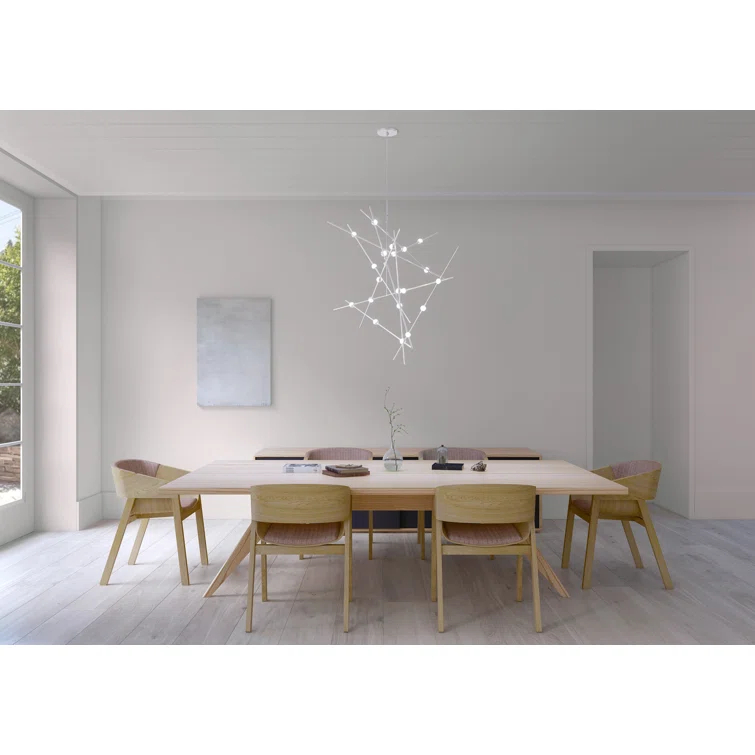 Constellation 20 - Light Dimmable LED Sputnik Modern Linear Chandelier