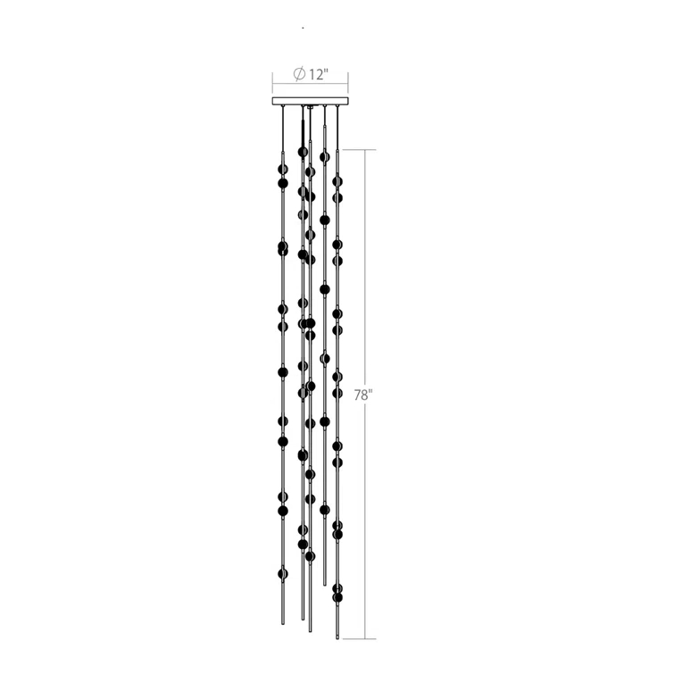 Constellation 8 - Light LED Cluster Pendant