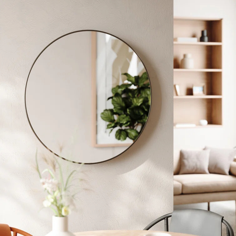 Hub Rubber Round Mirror