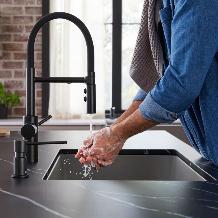 Catris Flexo Filter-Ready Semi-Pro Pull Down Single Handle Kitchen Faucet