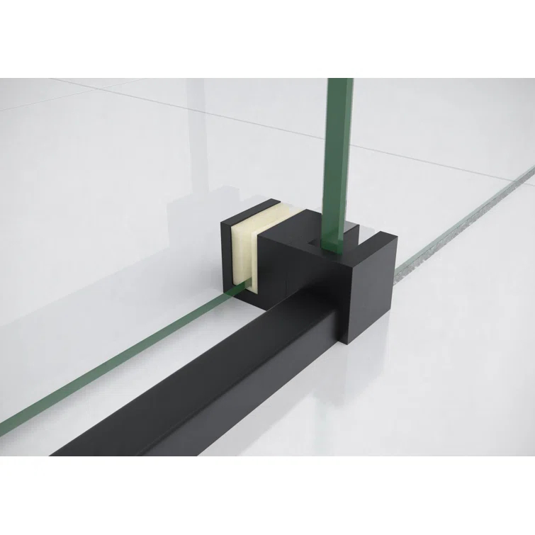 Astro 60 - 64 in. x 78 in. Fully Frameless Glass Sliding Shower Door