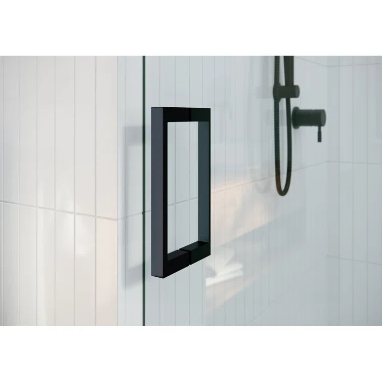 Astro 56 in. - 60 in. x 60 in. Frameless Sliding Bathtub Door