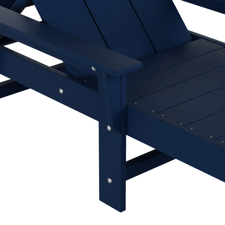 Arellanes 77.6" Long Outdoor All-Weather Poly Reclining Single Chaise