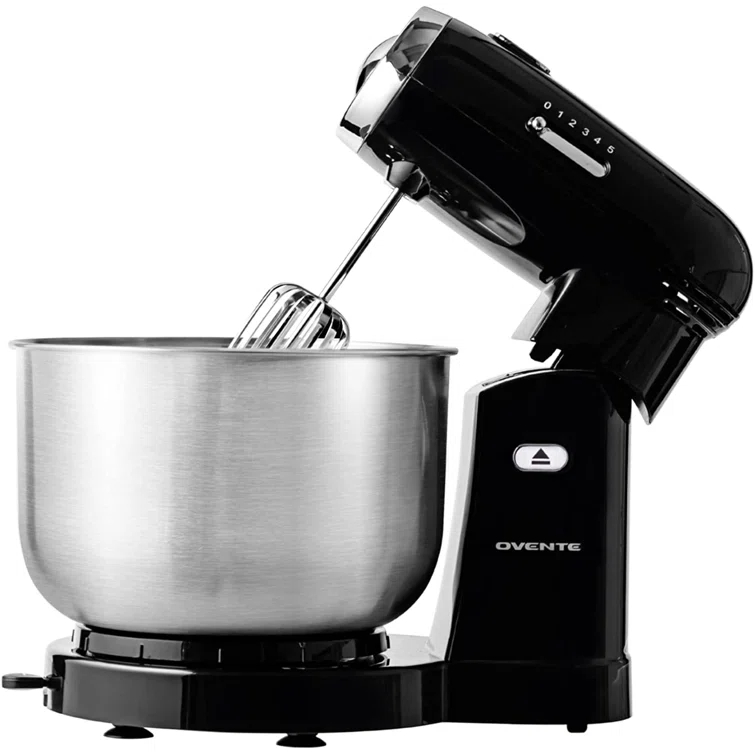 Ovente Electric Stand Mixer with 3.5Qt Removable Stainless Steel Bowl
