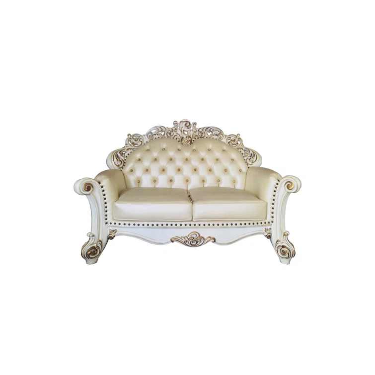 A&J Homes Studio Vendome 69.6'' Faux Leather Loveseat