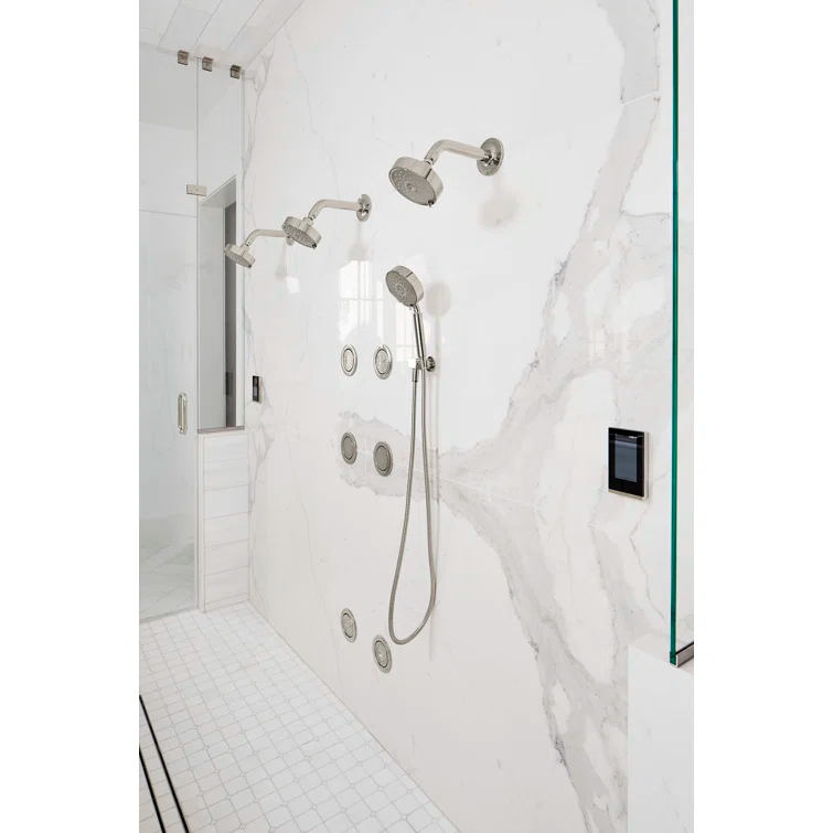 Kohler Purist 2.5 Gpm Multifunction Wall Mount Showerhead, Three Spray Settings, 5.5" High Pressure Spray Head