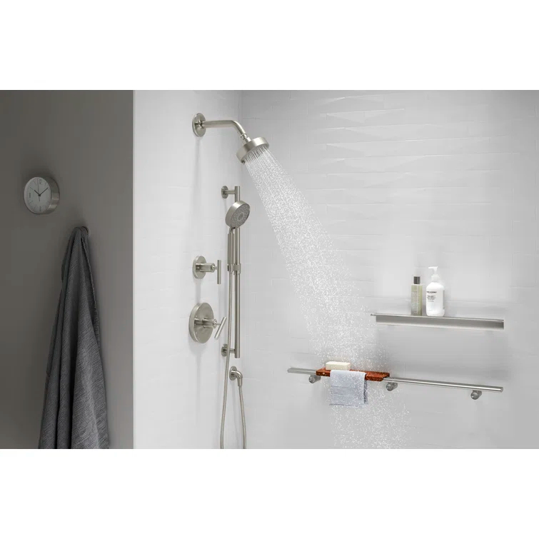 Kohler Purist 2.5 Gpm Multifunction Wall Mount Showerhead, Three Spray Settings, 5.5" High Pressure Spray Head