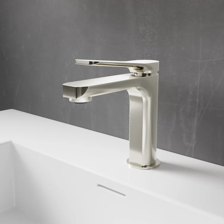 Single-Hole Single-handle Bathroom Faucet with Drain Assembly
