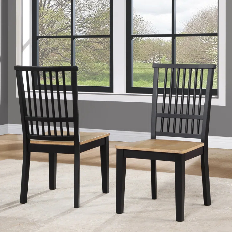 Lixy Solid Wood Slat Back Side Chair