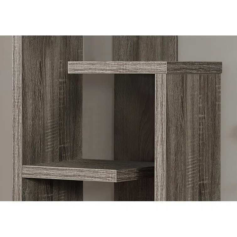 Toto Bookshelf, Bookcase, Etagere, Corner, 5 Tier, 72"H, Office, Bedroom, Laminate, Contemporary