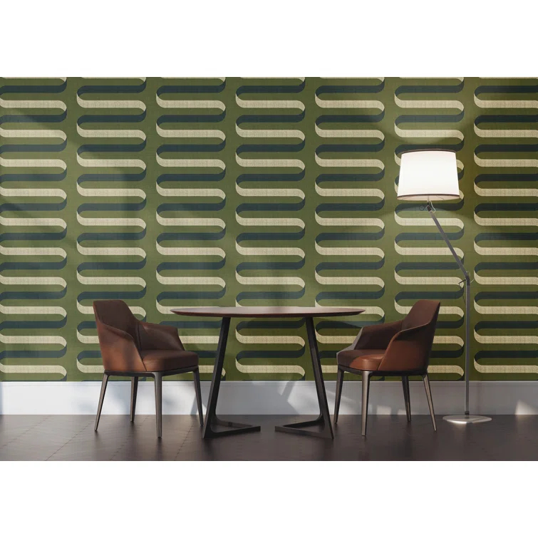 Folding Ribbon Peel & Stick Wallpaper Roll