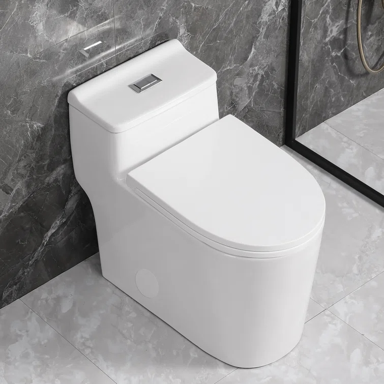 SouNor 1.6 Gallons GPF Elongated Chair Height Floor Mounted One-Piece Toilet (Seat Included)